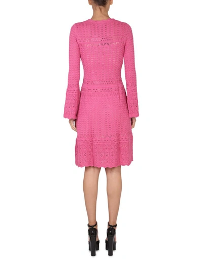 Shop Boutique Moschino Wool Blend Dress In Pink