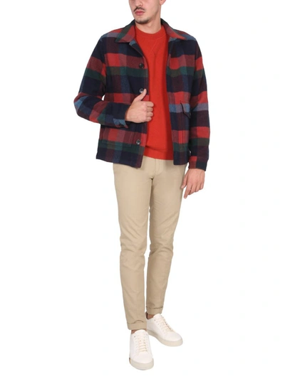 Shop Ps By Paul Smith Ps Paul Smith Wool Jacket In Multicolor