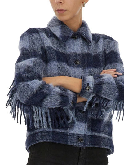 Shop Woolrich Wool Jacket In Blue