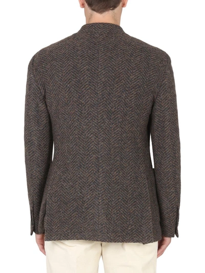 Shop Lardini Wool Jacket In Multicolor