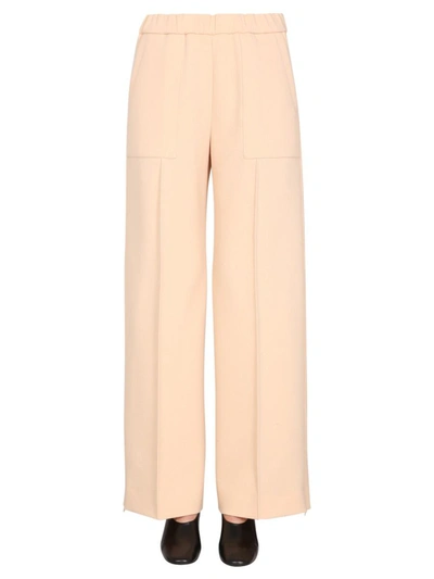 Shop Jil Sander Wool Pants In Beige