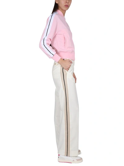 Shop Palm Angels Wool Pants In White