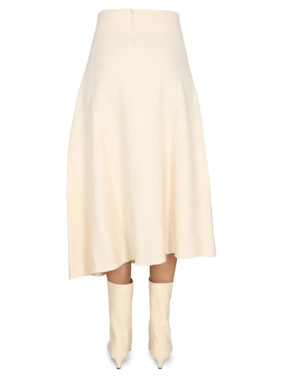 Shop Jil Sander Wool Skirt In Multicolor