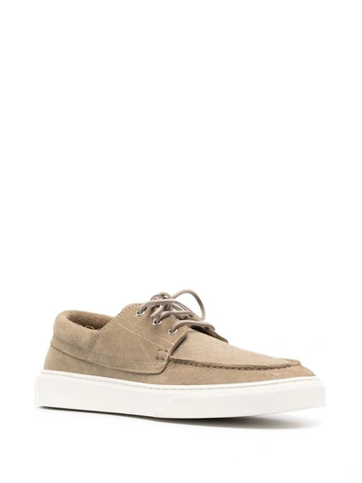 Shop Woolrich Boat Shoes In Beige