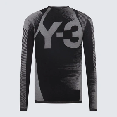 Shop Y-3 Black-grey T-shirt In Black/vista Grey