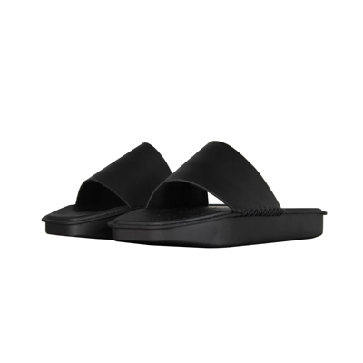 Shop Y-3 Water Slides In Nero