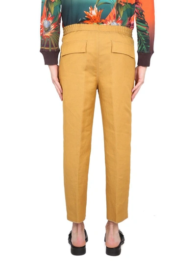 Shop Etro York Pants In Yellow