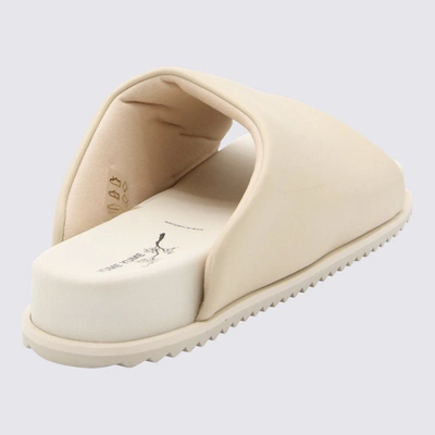 Shop Yume Yume Beige Faux Leather Finn Sider Sandals In <p>beige Faux Leather Finn Sider Sandals From  Featuring Open Toe, Rubber Sole, Oversize Le