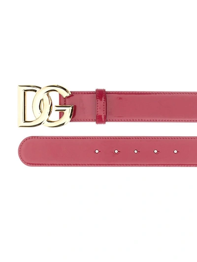 Shop Dolce & Gabbana Zadd Belt In Pink