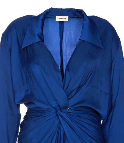 Shop Zadig & Voltaire Dresses In Blue