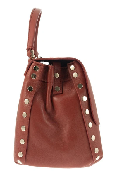 Shop Zanellato Heritage - S Leather Handbag In Red