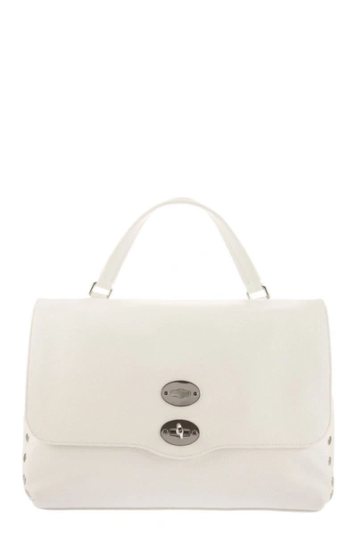 Zanellato Postina Daily Shoulder Bag With Removable Strap In White