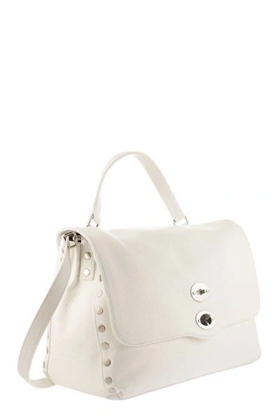 Zanellato Postina Daily Shoulder Bag With Removable Strap In White