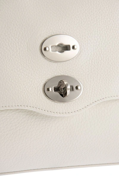 Zanellato Postina Daily Shoulder Bag With Removable Strap In White