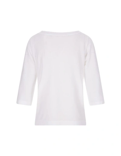 Zanone White Sweater With 3/4 Sleeve In White