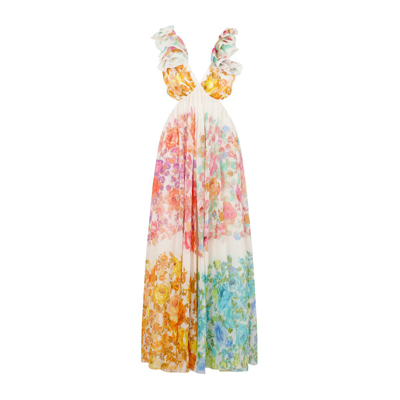 Topshop paradise plunge outlet maxi dress