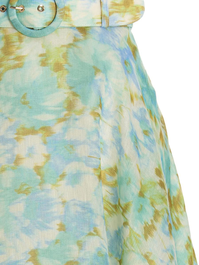 Shop Zimmermann 'high Tide Ikat' Skirt In Multicolor