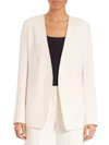 Alexander Wang T Polyester Crepe Blazer In Ivory