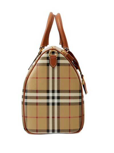 Burberry Women Printed Canvas Medium Check Handbag In Multi