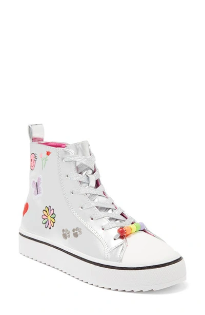 Steve Madden Kids' Girl's Jstoop High Top Sneakers In White | ModeSens