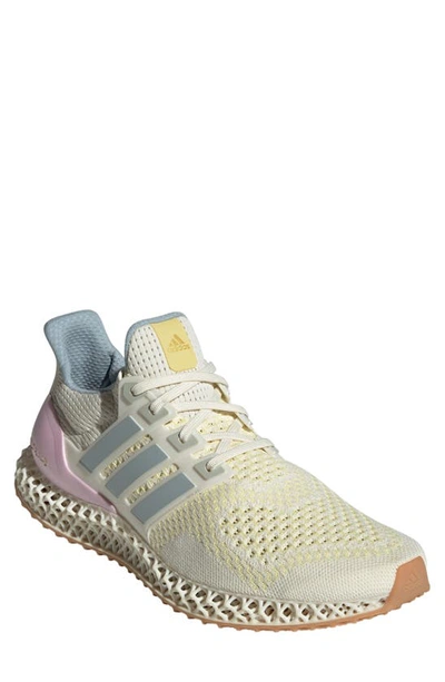 Shop Adidas Originals Ultra 4d Running Shoe In Off White/ Blue/ Orchid
