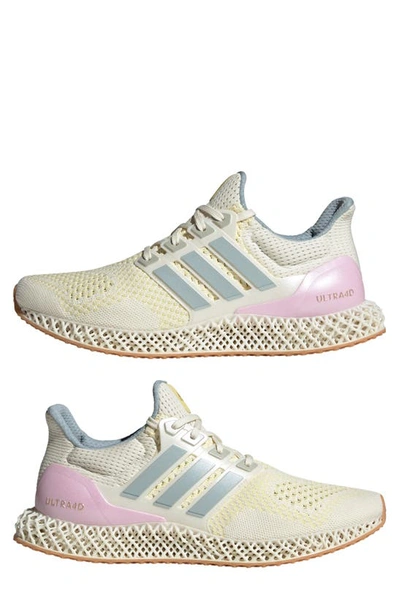 Shop Adidas Originals Ultra 4d Running Shoe In Off White/ Blue/ Orchid