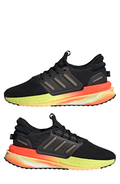 Shop Adidas Originals X Plrboost Running Shoe In Black/ White/ Pulse Lime