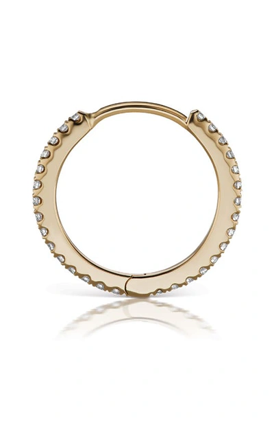 Shop Maria Tash Diamond Eternity Hoop Earring In Yellow Gold