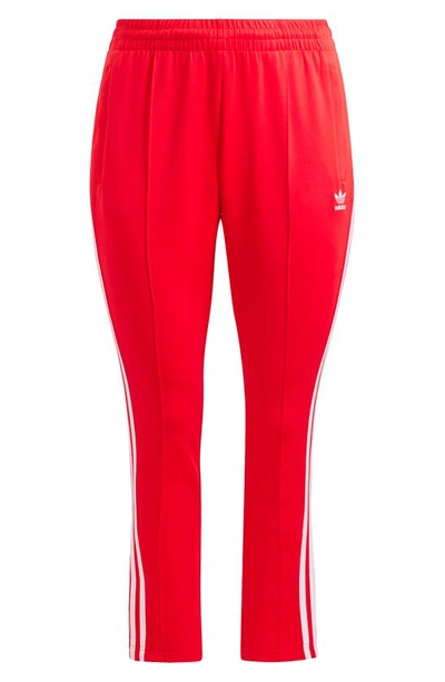 Shop Adidas Originals Superstar Track Pants In Better Scarlet