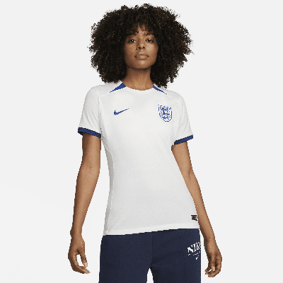 Shop Nike England 2023 Stadium Home  Women's Dri-fit Soccer Jersey In White