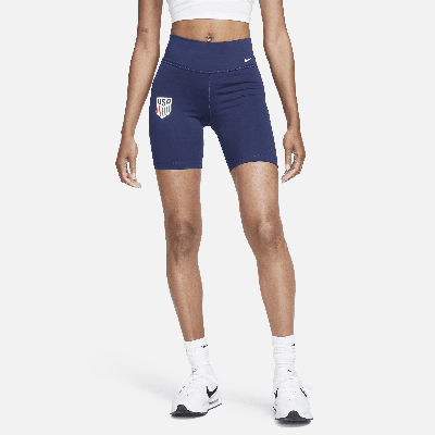 Shop Nike U.s.  Women's One Mid-rise 7" Biker Shorts In Blue