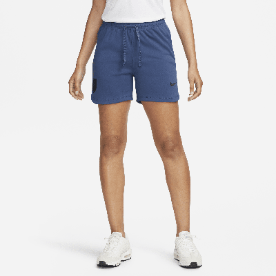 Shop Nike U.s.  Women's Dri-fit Knit Soccer Shorts In Blue