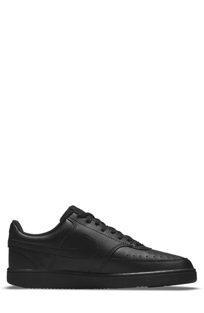 Shop Nike Court Vision Next Nature Sneaker In Black/ Black/ Black
