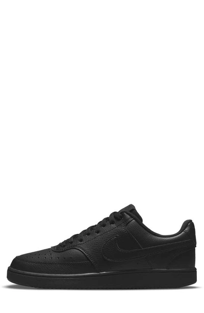 Shop Nike Court Vision Next Nature Sneaker In Black/ Black/ Black