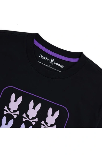 Psycho Bunny Barker Pima Cotton Graphic Tee In Black
