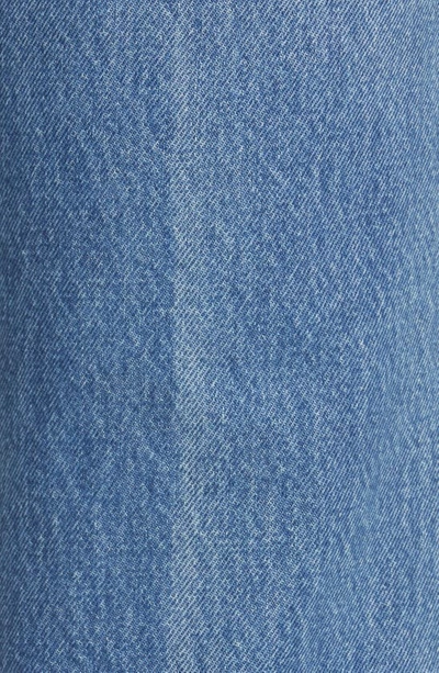 Ulla Johnson Lou Button Fly High-waisted Flared Jeans In Danube Medium Indigo Wash