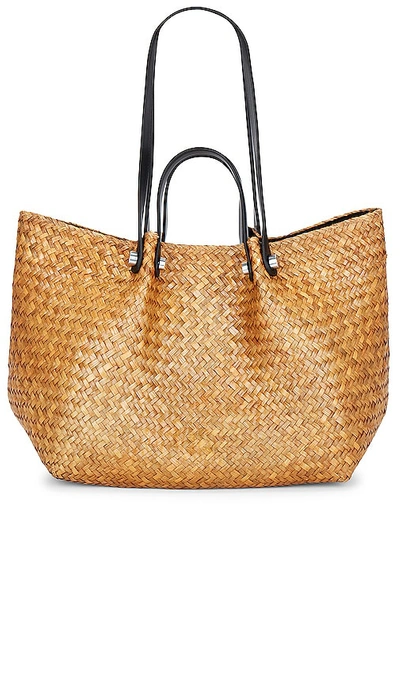 Allsaints Allington Straw Tote In Neutral