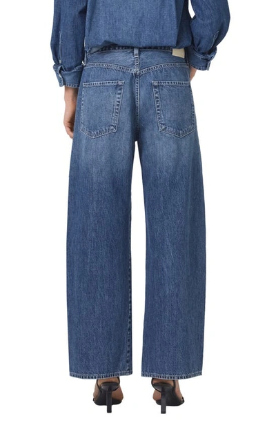 Shop Citizens Of Humanity Brynn Wide Leg Organic Cotton Trouser Jeans In Atlantis