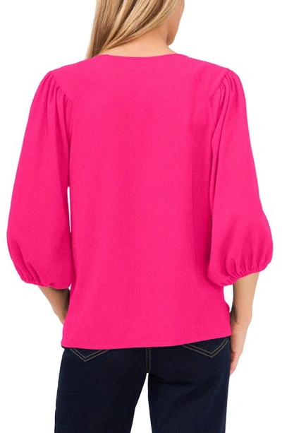 Shop Vince Camuto Puff Sleeve Top In Modern Pink