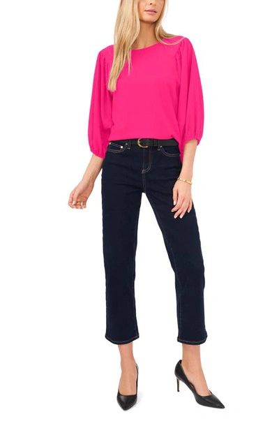 Shop Vince Camuto Puff Sleeve Top In Modern Pink
