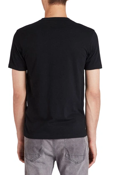 Shop Allsaints Brace Tonic Organic Cotton T-shirt In Jet Black