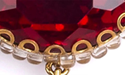 Deepa Gurnani Hadlee Drop Earrings In Ruby