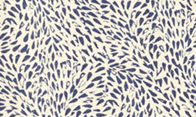 Shop Eberjey Gisele Print Jersey Knit Pajamas In Animal Coastal Blue/ Ivory