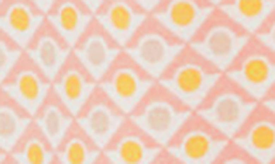 Eberjey Sleep Chic Printed Pajama Set In Geo Tile Rose Cloud/ Ivory