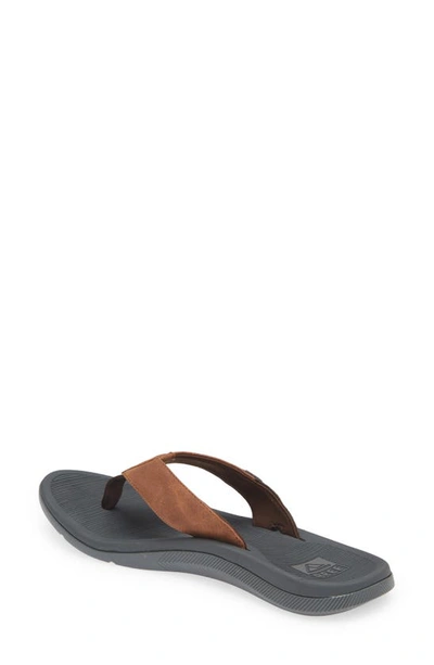 Shop Reef Santa Ana Flip Flop In Grey/ Tan