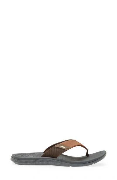 Reef Santa Ana Flip Flop In Grey/ Tan
