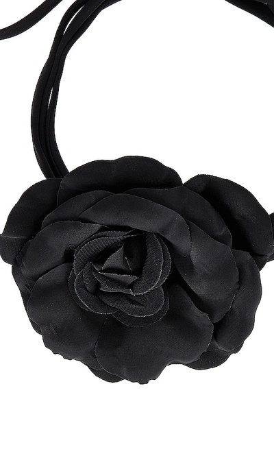 MANDY 玫瑰金短项链 – 黑色
