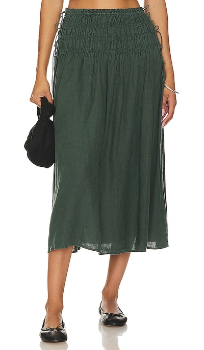 Shop Joie Clover Skirt In Jungle Green