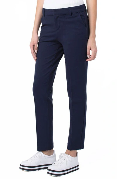 Shop Liverpool Los Angeles Kelsey Knit Trousers In Cadet Blue