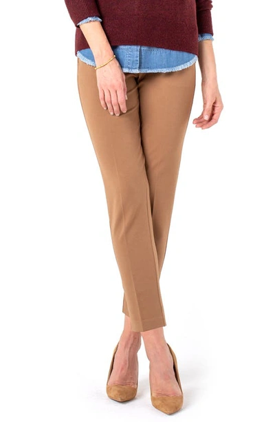 Shop Liverpool Los Angeles Kelsey Knit Trousers In Maple